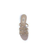 Valentino Garavani Beige Calf Leather Bos Taurus Sandals