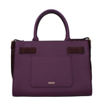 Versace Purple Leather Handbag