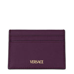 Versace Purple Leather Cardholder