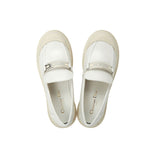 Dior White Calfskin Platform Loafers