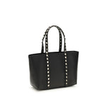 Valentino Garavani Black Calf Leather Bos Taurus Shoulder Bag