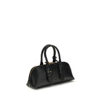PINKO Black Calf Leather Bos Taurus Handbag