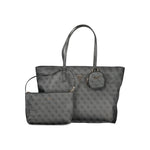 Guess Jeans Grigio Poliuretano Women Handbag