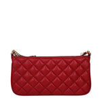 Versace Red Leather Crossbody Bag