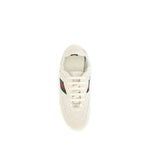 Gucci Cream Calf Leather Bos Taurus Low Top Sneakers