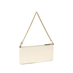 PINKO White Calf Leather Bos Taurus Shoulder Bag