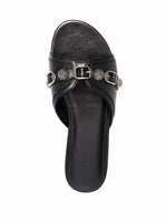 Balenciaga Cagole leather sandals
