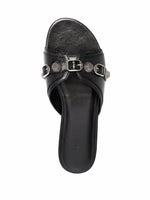 Balenciaga Cagole leather sandals