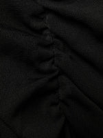 Saint Laurent semi-sheer one-sleeve long dress