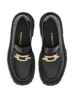 Ferragamo Gancini-buckle Leather Loafers
