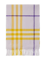 Burberry checked fringed-edge cashmere scarf