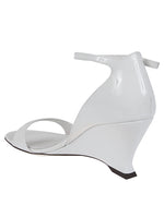 Ferragamo leather adjustable wedge sandals