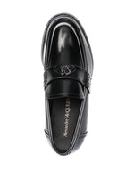 Alexander McQueen logo-plaque Leather Loafers