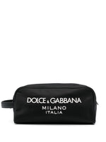 Dolce & Gabbana Nylon toiletry bag with rubberized logo