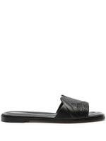 Alexander McQueen logo-embossed leather sandals