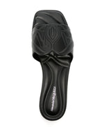 Alexander McQueen logo-embossed leather sandals