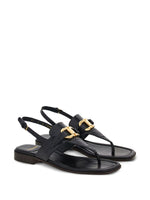 Ferragamo Gancini-buckle Leather Sandals