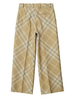 Burberry check-print tailored wool trousers