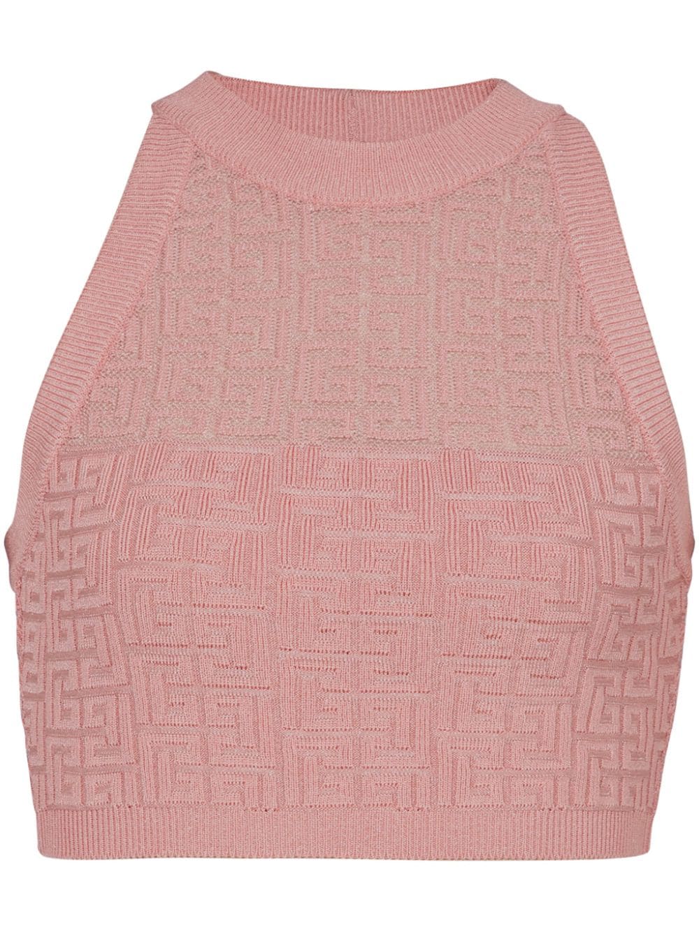 Balmain PB Labyrinth knit top