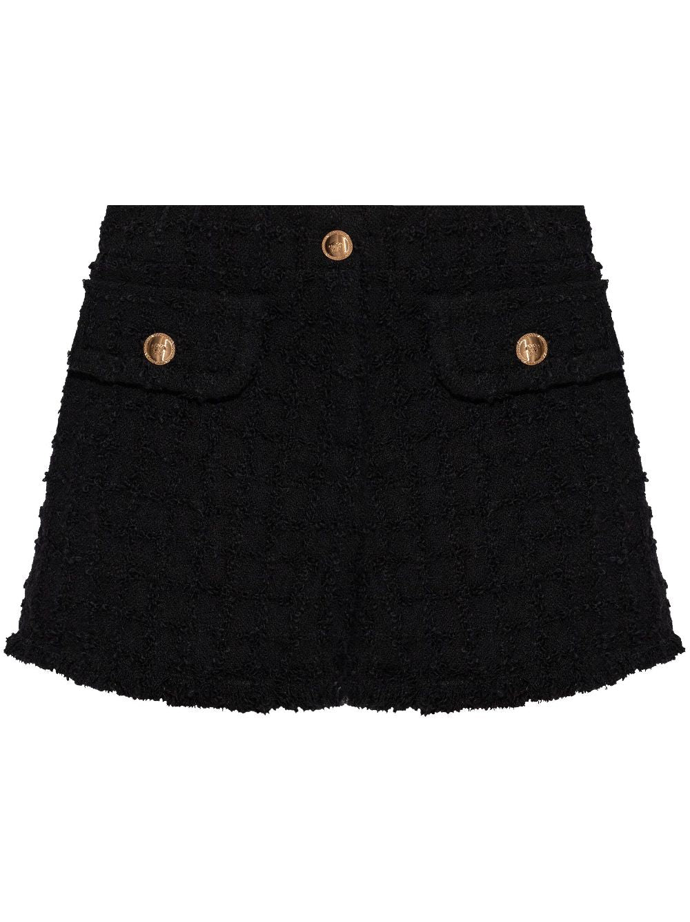 Versace Heritage tweed mini shorts