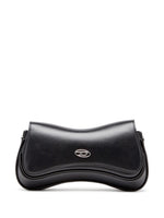 Diesel Play-Semi gloss leather shoulder bag