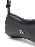 Diesel Play-Semi gloss leather shoulder bag
