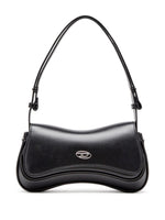 Diesel Play-Semi gloss leather shoulder bag