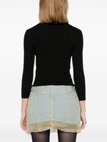 Balenciaga BB-pattern open-knit jumper