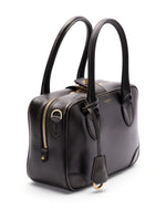 Golden Goose Vita Bag in smooth black leather and gold details