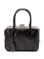 Golden Goose Vita Bag in smooth black leather and gold details