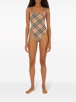 Burberry check-pattern swimsuit