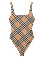 Burberry check-pattern swimsuit