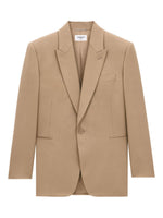 Saint Laurent Natural Blazer Structured Wool