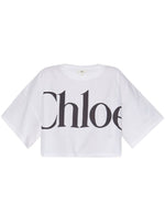 Chloé Logo-print crop top