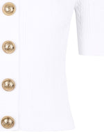 Balmain Ribbed buttoned top
