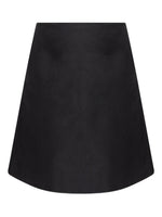 Alexander McQueen Satin A-line skirt