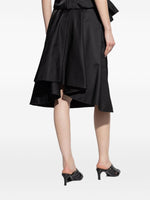 Alexander McQueen Satin A-line skirt