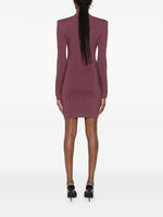 Balmain V-Neck Knitted Mini Dress
