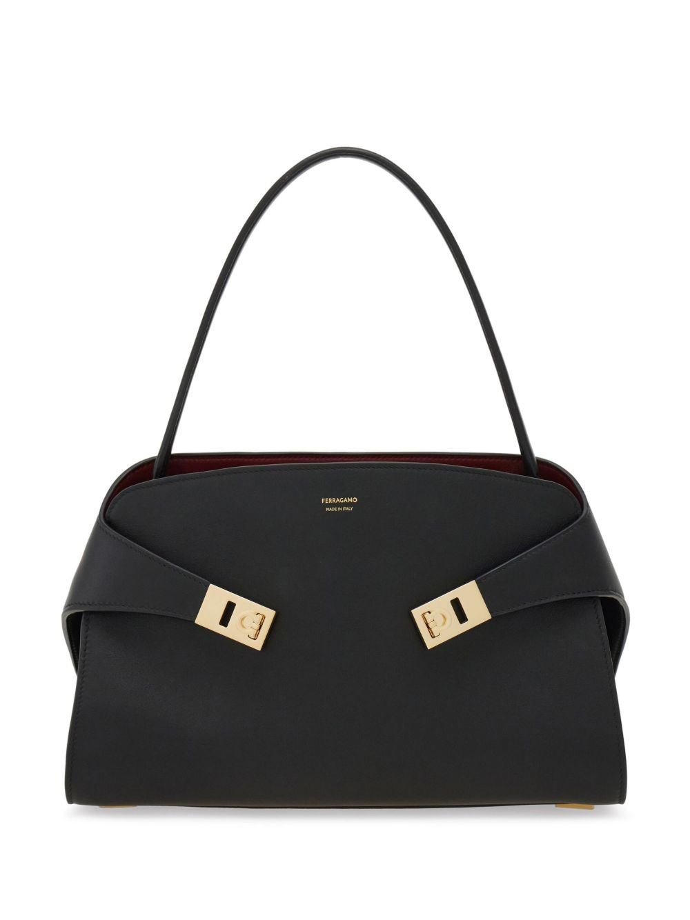 Ferragamo Hug Soft Bicolor Shoulder Bag