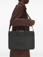 Ferragamo Embossed Gancini Briefcase