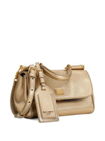 Dolce & Gabbana-My Sicily handbag in gold laminated calfskin
