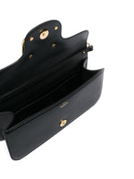 Valentino Garavani V logo plaque Locò leather shoulder bag