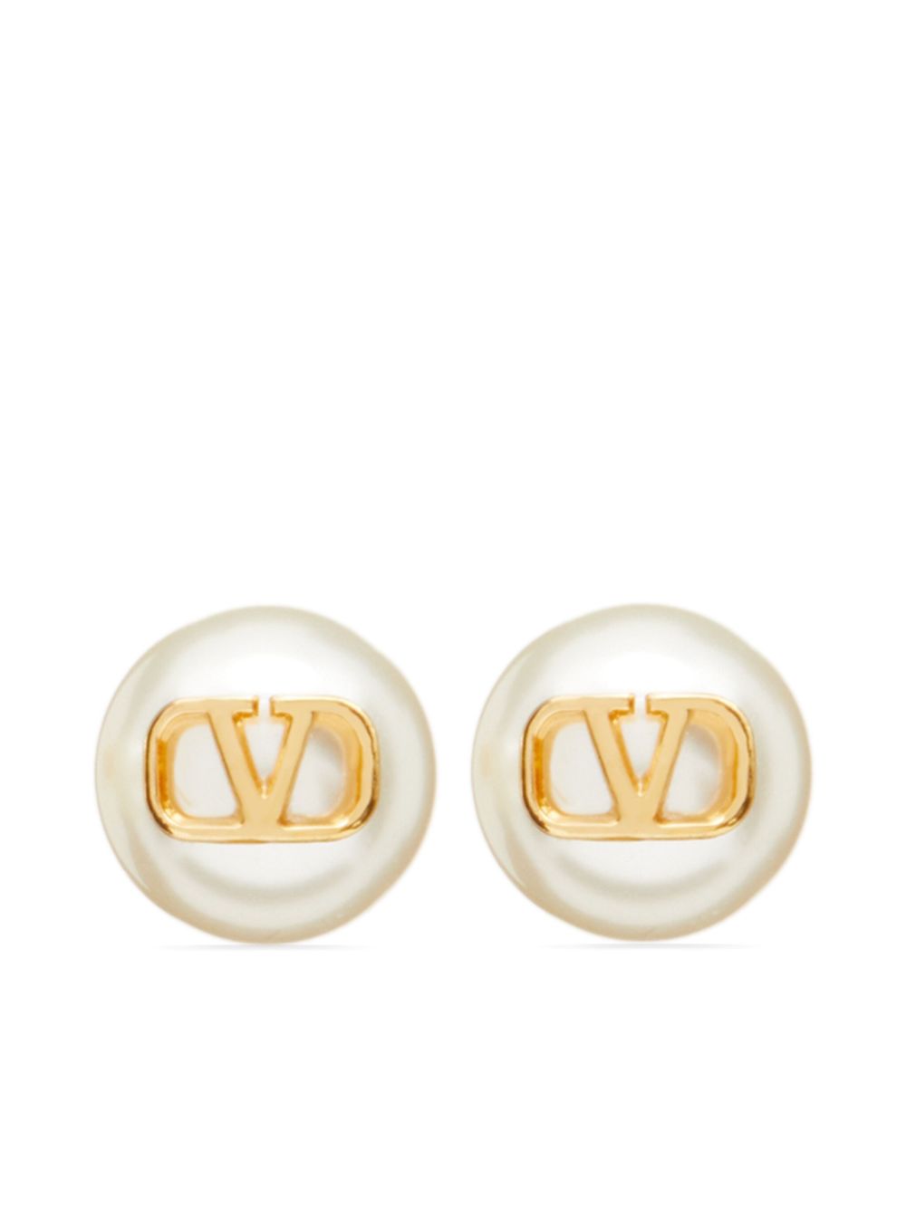 Valentino Garavani-Vlogo Signature Earrings With Pearls