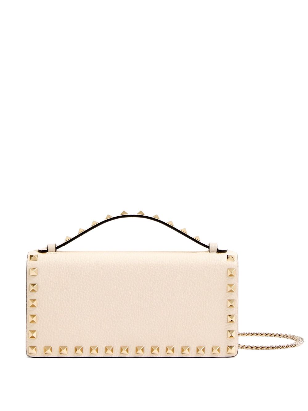 Valentino Garavani Rockstud leather wallet on chain