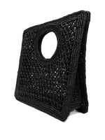 Jacquemus Le Petit Carre Spiaggia rafia handbag