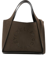Stella McCartney Large Suede Logo Tote Bag