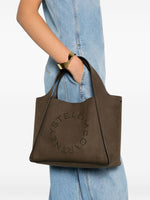 Stella McCartney Large Suede Logo Tote Bag