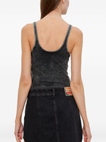 Diesel Phoebe-Dnm logo-appliqué bodysuit