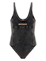 Diesel Phoebe-Dnm logo-appliqué bodysuit