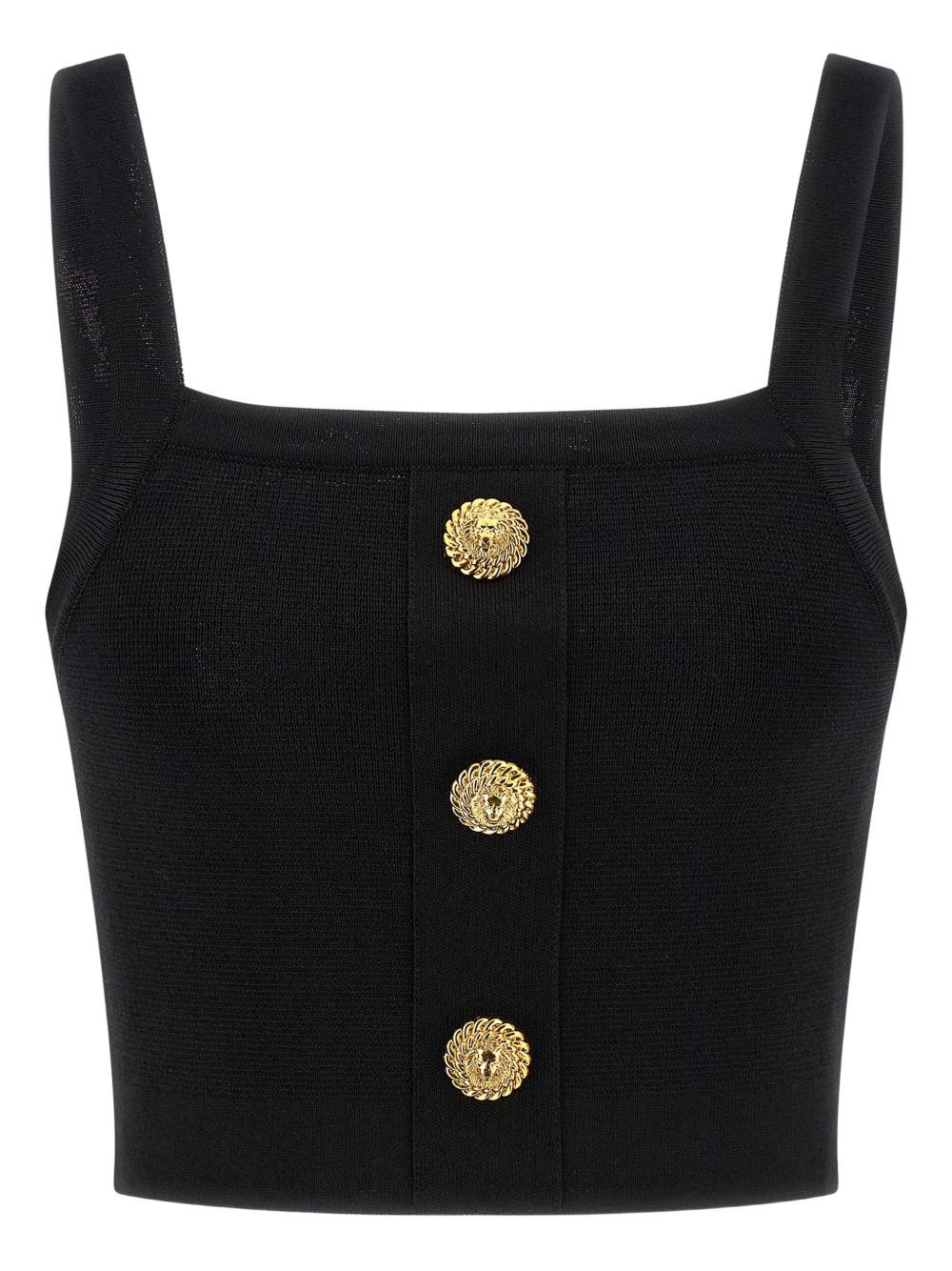 Balmain Knit bralette top with buttons